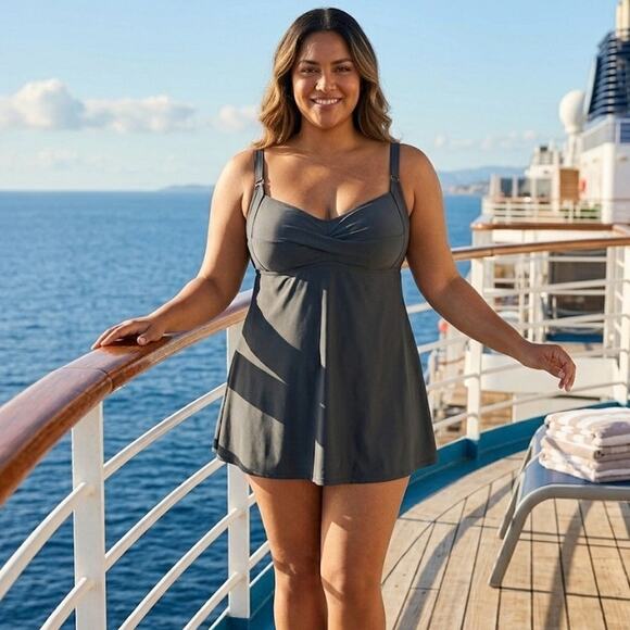 Ava & Viv Other - Ava & Viv Classic Black One Piece Swimsuit Plus Size 3X